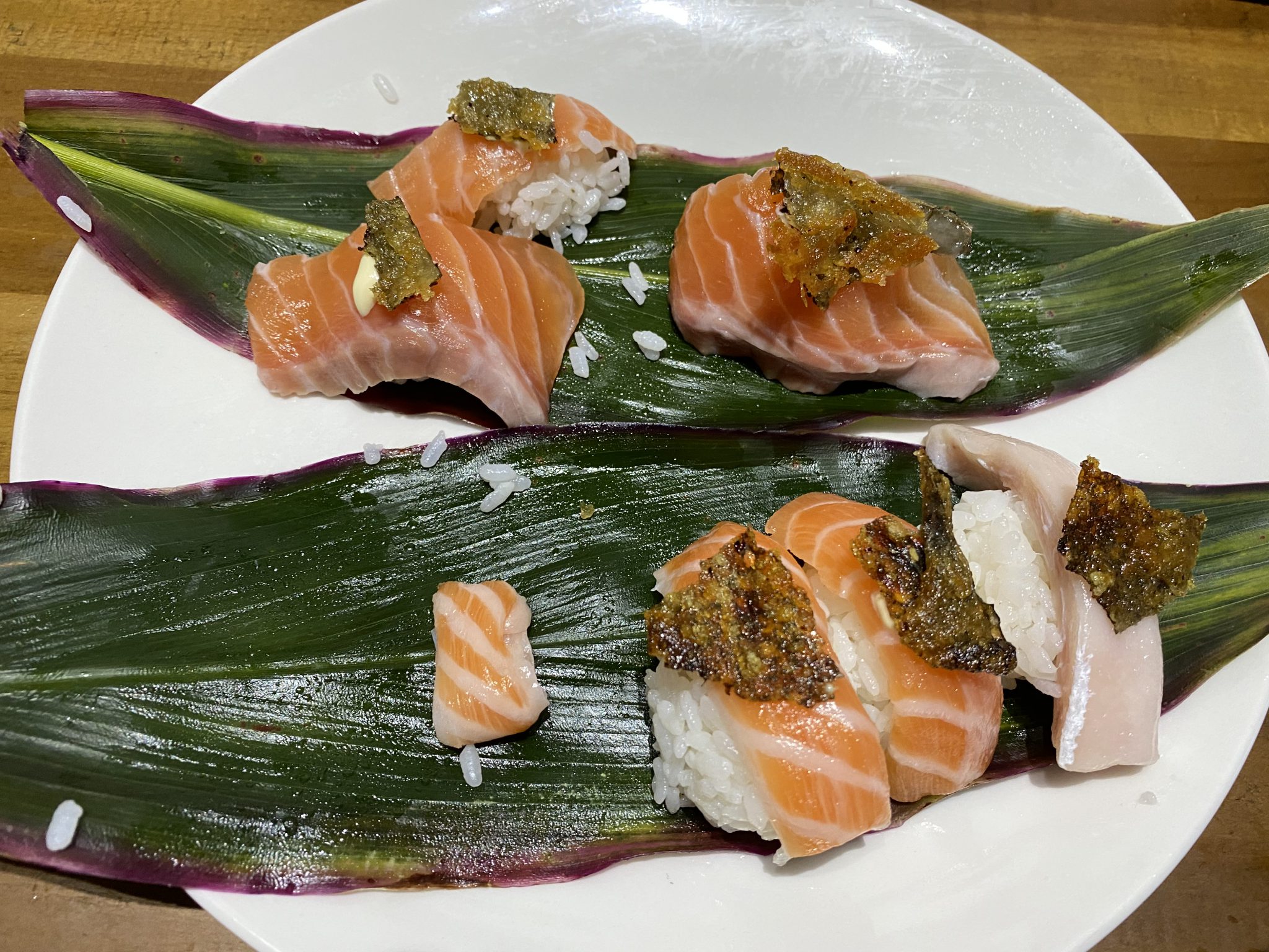 Kids’ Master Chef Nigiri Sushi, Toro Salmon with Yuzu Kosho Mayo