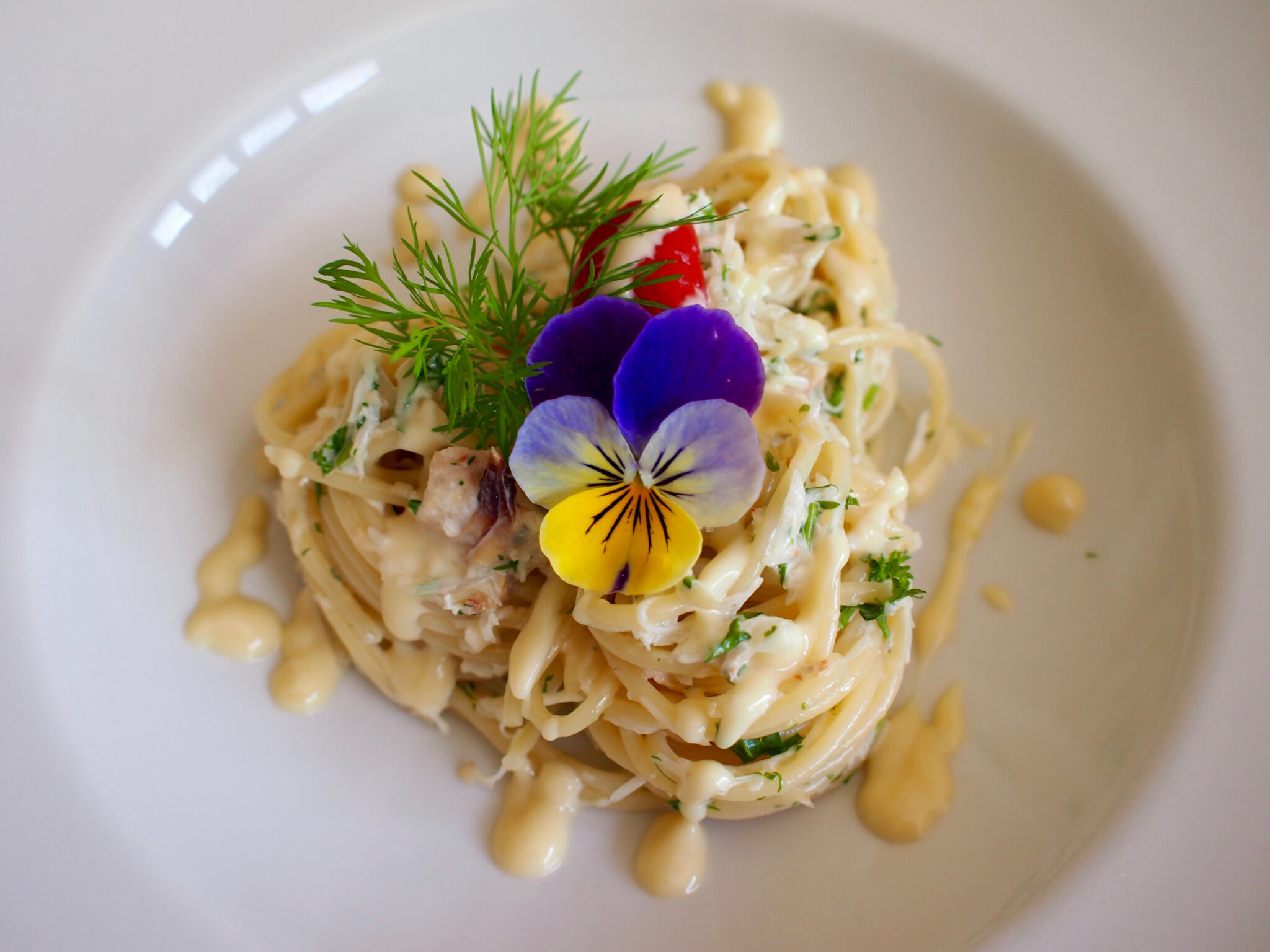 Crab Spaghetthi with Anchovy Lemon Sauce Naoko's Kitchen